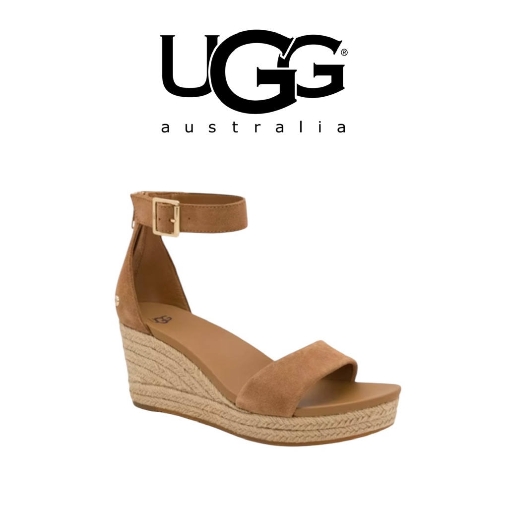 New! Ugg Aylani Suede Espadrille Heels